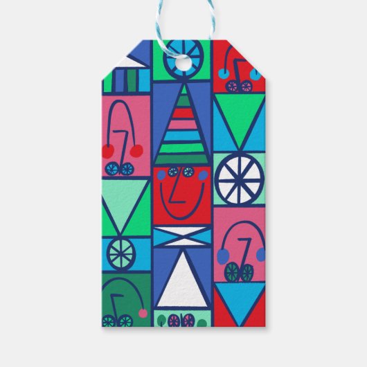 ハッピー小妖精や小人ギフトラベル ギフトタグ (正面)