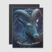 ハッピー山羊座誕生日磁気カード（オプション2） (正面/裏面)