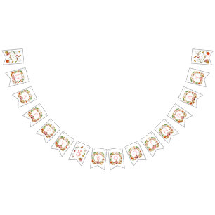 ハッピー幽霊たちブーツデイピンク誕生日 バンティングフラッグ