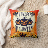 ハッピー幽霊のよく出るハロウィーン クッション (ブランケット)