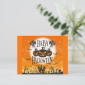 ハッピー幽霊のよく出るハロウィーン ポストカード (スタンド正面)