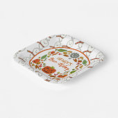 ハッピー幽霊バースデーパーティー ペーパープレート (傾斜あり)