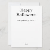 ハッピー幽霊ファミリーハロウィングリーティングカード シーズンカード (裏面)