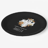 ハッピー幽霊レトロヒッパイヴィベ誕生日 ペーパープレート (アングル)