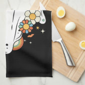 ハッピー幽霊レトロヒッパイヴィベ キッチンタオル (四つ折り)