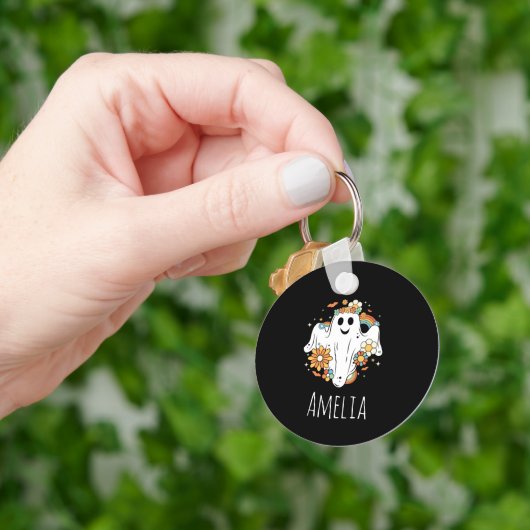ハッピー幽霊レトロヒッパイヴィベ キーホルダー (手)