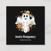 ハッピー幽霊レトロヒッパイヴィベ スクエア名刺 (正面)