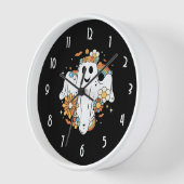 ハッピー幽霊レトロヒッパイヴィベ 壁時計 (傾斜)