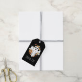 ハッピー幽霊レトロヒッパイヴィーベサンキュー ギフトタグ (より糸付き)