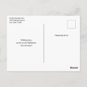 ハッピー幽霊レトロヒッパイヴィーベハロウィーン ポストカード (裏面)