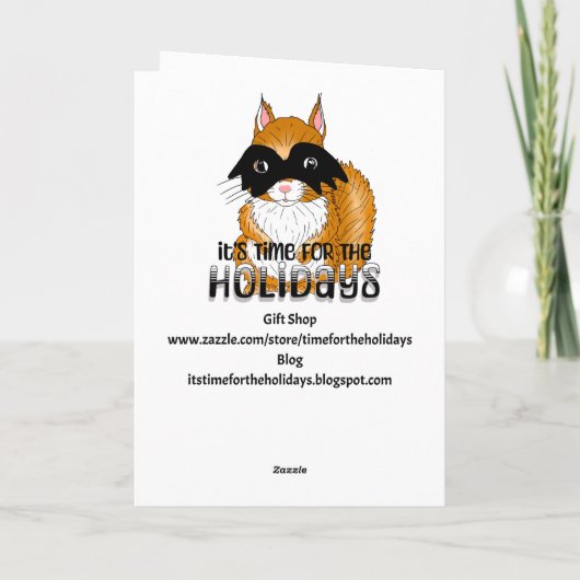 ハッピー幽霊狩りデイ！休おもしろい日 カード (裏面)