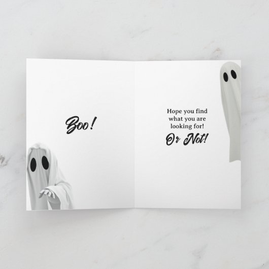 ハッピー幽霊狩りデイ！休おもしろい日 カード (内部)