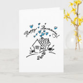 ハッピー引っ越し祝いパーティー1 カード (黄色い花)