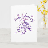 ハッピー引っ越し祝いパーティー4 カード (黄色い花)