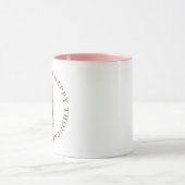 ハッピー思考と油エッセンシャル油マグ マグカップ (中央)