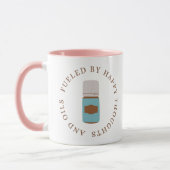 ハッピー思考と油エッセンシャル油マグ マグカップ (左)