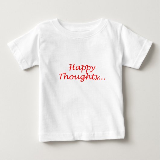 『ハッピー思考』の子供用Tシャツ ベビーTシャツ (正面)