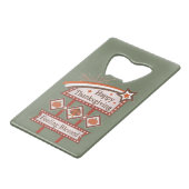 ハッピー感じ感謝祭の賛美レトロサイン クレジットカード栓抜き (正面アングル)