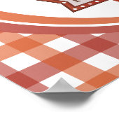 ハッピー感じ感謝祭の賛美レトロサイン ポスター (角)