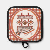 ハッピー感じ感謝祭の賛美レトロサイン 鍋敷き (正面)