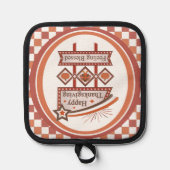 ハッピー感じ感謝祭の賛美レトロサイン 鍋敷き (正面)