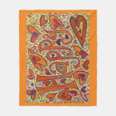 ハッピー感動的カスタムフリースブランケット フリースブランケット (正面)