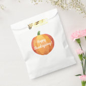 ハッピー感謝祭かぼちゃの水色 フェイバーバッグ (封をした状態)