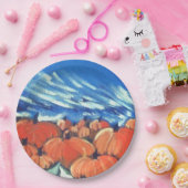 ハッピー感謝祭かぼちゃパッチ ペーパープレート (パーティー)