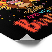 ハッピー感謝祭とYesそれが私の誕生日トルコ ポスター (角)