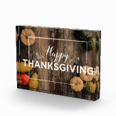 ハッピー感謝祭のカボチャ フォトブロック (右)