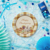 ハッピー感謝祭のプライドとカボチャ ペーパープレート (パーティー)