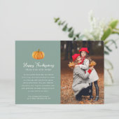 ハッピー感謝祭の動く告知フォトカード シーズンカード (スタンド正面)