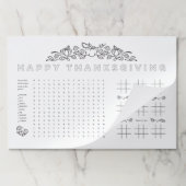 ハッピー感謝祭の子供たちの活動の着色ランチョンマット ペーパーパッド (折り畳み)