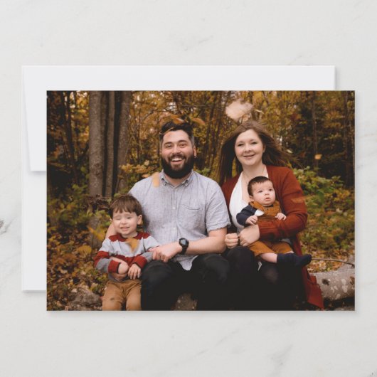 ハッピー感謝祭の新しいホームカボチャの動画 案内状 (裏面)