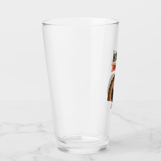 ハッピー感謝祭の日トルコ感謝の休日 タンブラーグラス (右)