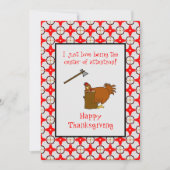 ハッピー感謝祭の注目の中心トルコ シーズンカード (正面)