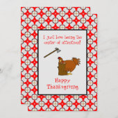 ハッピー感謝祭の注目の中心トルコ シーズンカード (正面/裏面)