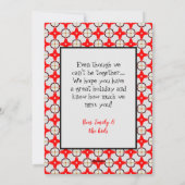 ハッピー感謝祭の注目の中心トルコ シーズンカード (裏面)