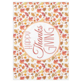 ハッピー感謝祭の秋の紅葉背景 テーブルクロス (正面)