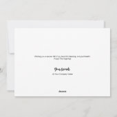 ハッピー感謝祭カスタムのロゴ秋の葉 シーズンカード (裏面)