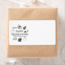 ハッピー感謝祭カスタムの家族の名前かわいい好意