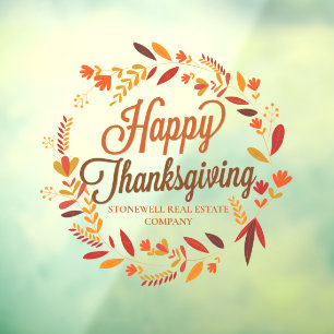 ハッピー感謝祭カスタム会社秋葉 ウィンドウサイン