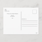 ハッピー感謝祭カボチャカスタムンス写真 シーズンポストカード (裏面)