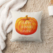 ハッピー感謝祭カボチャ クッション (ブランケット)