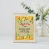 ハッピー感謝祭カラフルディナ離れー シーズンポストカード (スタンド正面)