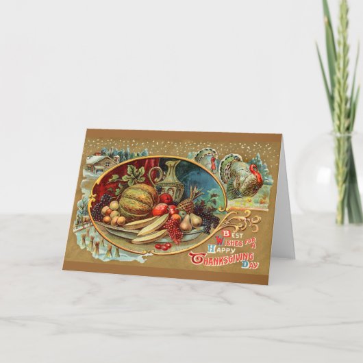 ハッピー感謝祭カード シーズンカード (正面)