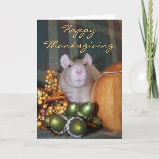 ハッピー感謝祭カード シーズンカード (正面)