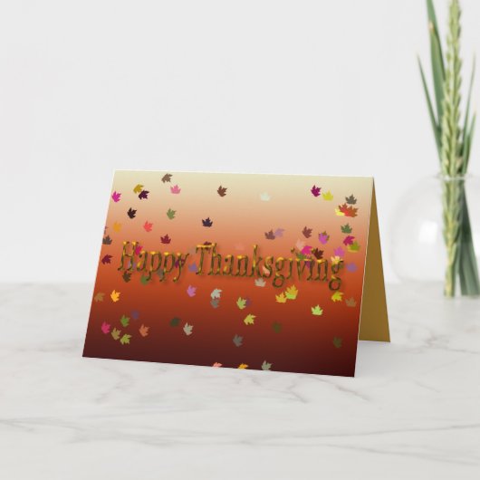 ハッピー感謝祭カード シーズンカード (正面)