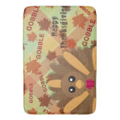 ハッピー感謝祭ゴーブルゴーブル バスマット (正面縦)