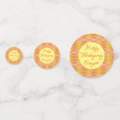 ハッピー感謝祭テーブル紙吹雪 コンフェッティ (裏面)